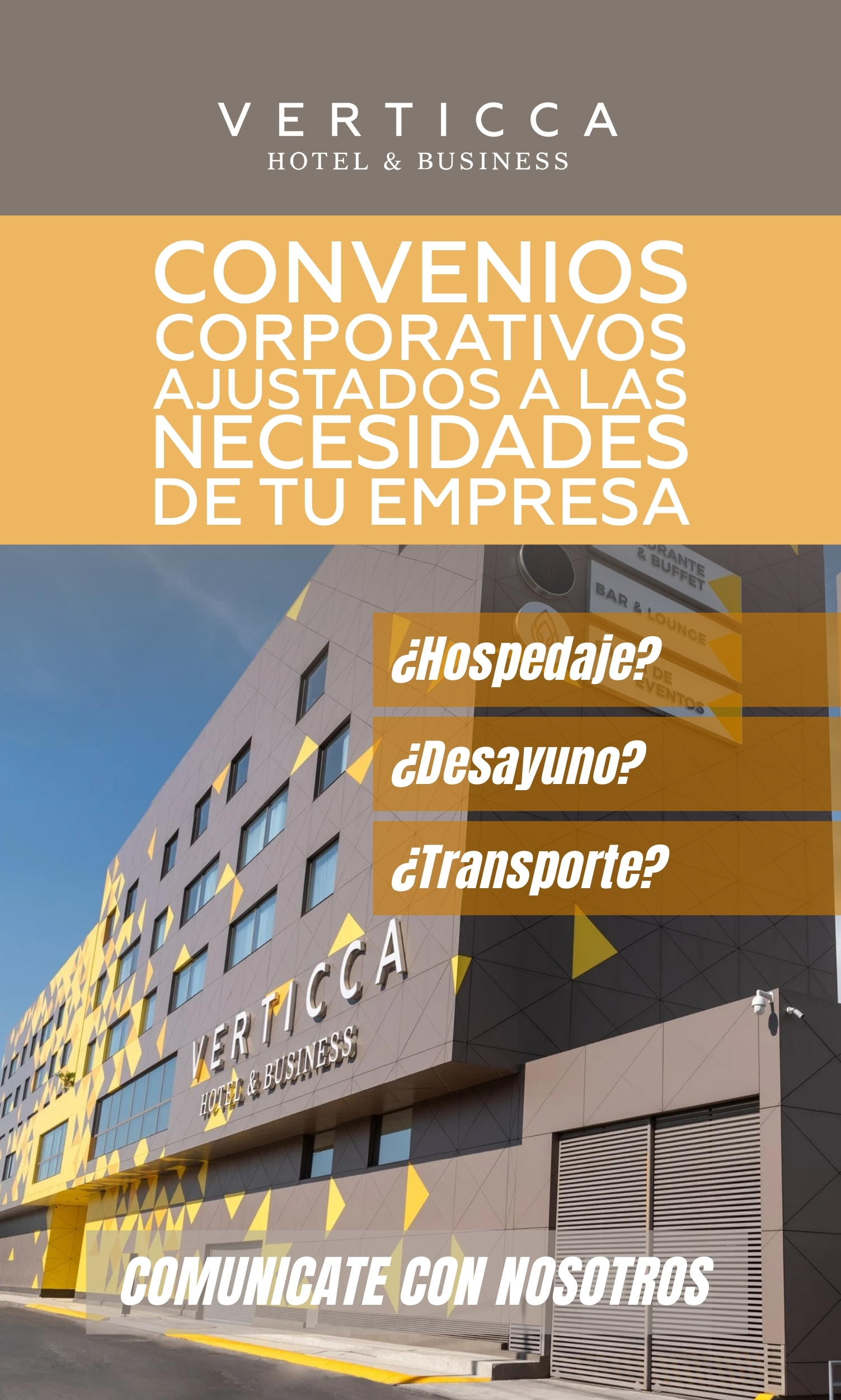 Manejamos convenios exclusivos para empresas que requieran de un hospedaje eficaz y de calidad para sus colaboradores,